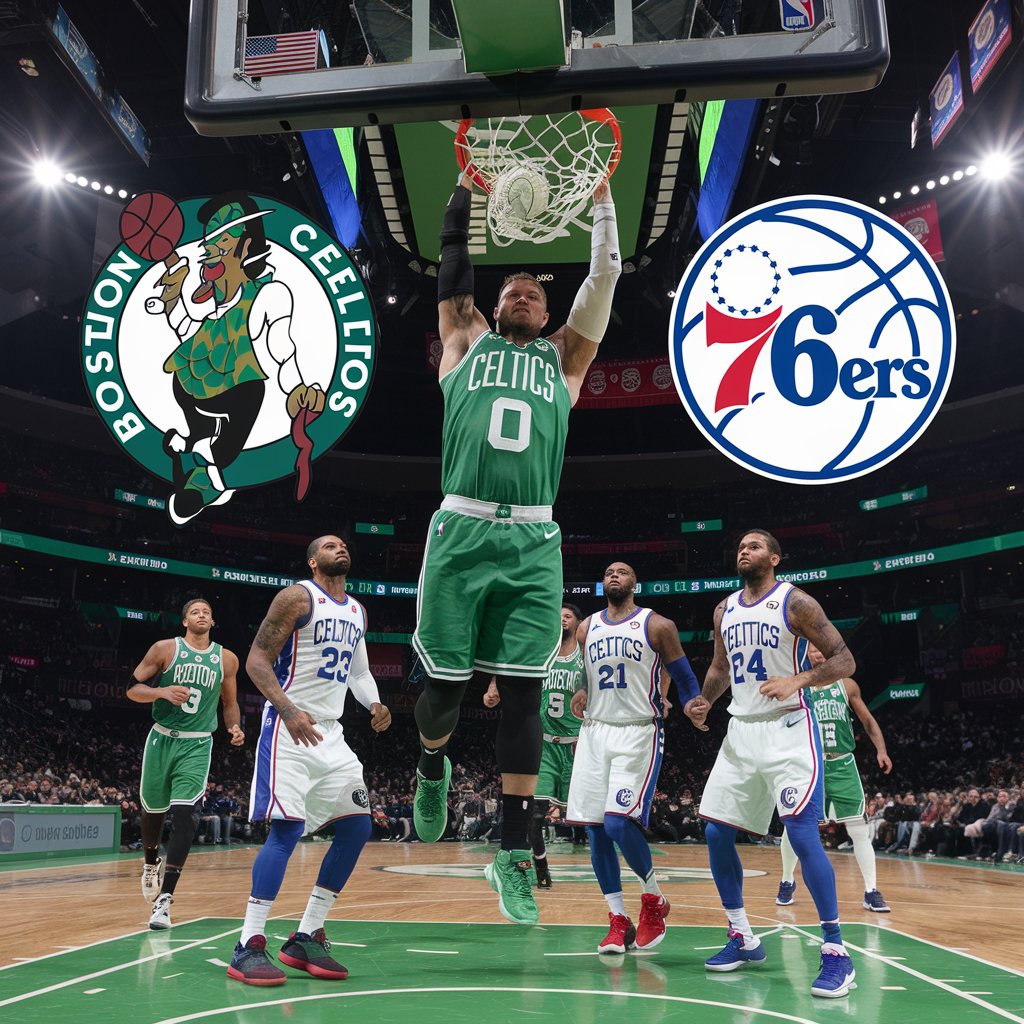 Boston celtics vs 76ers match player stats​