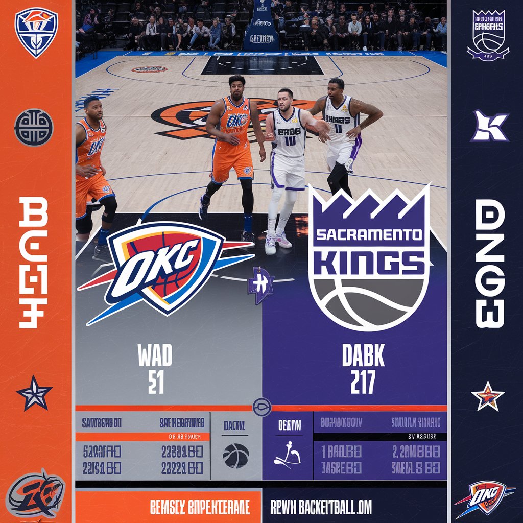 Okc thunder vs sacramento kings match player stats​