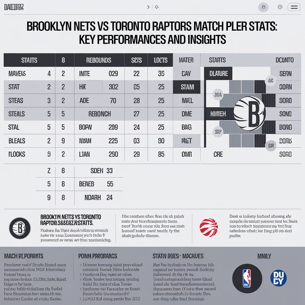 brooklyn nets vs toronto raptors match player stats​