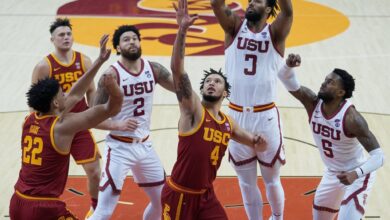 USC trojans men's basketball vs asu basketball match player stats​